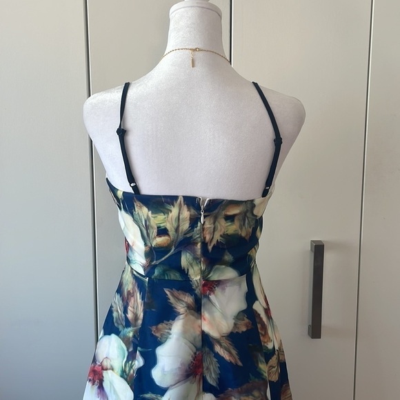 L’ATISTE BY AMY Floral Formal Long Chiffon Flower Spaghetti Strap Dress 👗 - Picture 7 of 9